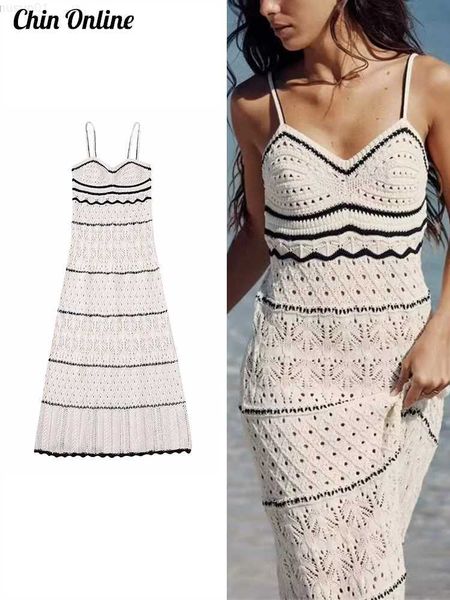 urban dresses knitted women dress midi slim sleeveless women's beach strap long dresses hollow out fashion vestido 2023 lady summer new, White;black
urban dresses knitted women dress midi slim sleeveless women's beach strap long dresses hollow out fashion vestido 2023 lady summer new, White;black