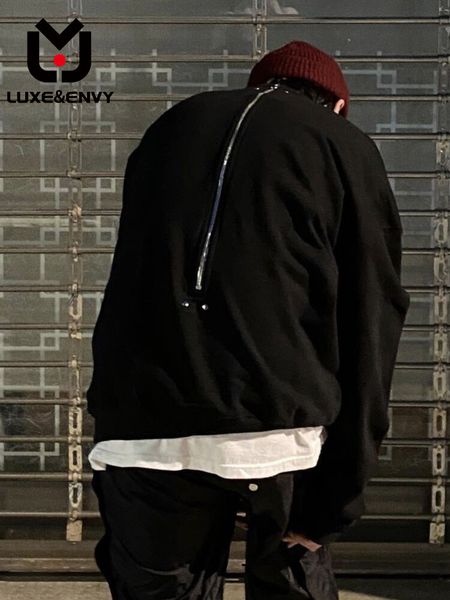 mens hoodies sweatshirts luxe back zipper simple loose casual pullover rivet wool circle round neck hoodie spring summer 230710, Black
mens hoodies sweatshirts luxe back zipper simple loose casual pullover rivet wool circle round neck hoodie spring summer 230710, Black