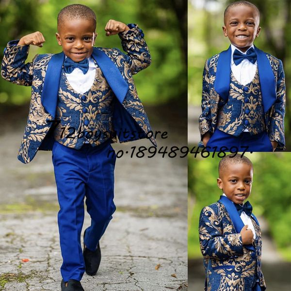 suits suit for boys wedding floral jacket pants vest three piece set gold pattern fashion blazer kids complete clothes 230711, Black
suits suit for boys wedding floral jacket pants vest three piece set gold pattern fashion blazer kids complete clothes 230711, Black