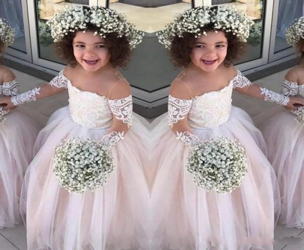 lace sheer long sleeves little girls pageant gowns tulle ball gown flower girl dresses for wedding baby birthday party dress 690492, White;blue
lace sheer long sleeves little girls pageant gowns tulle ball gown flower girl dresses for wedding baby birthday party dress 690492, White;blue