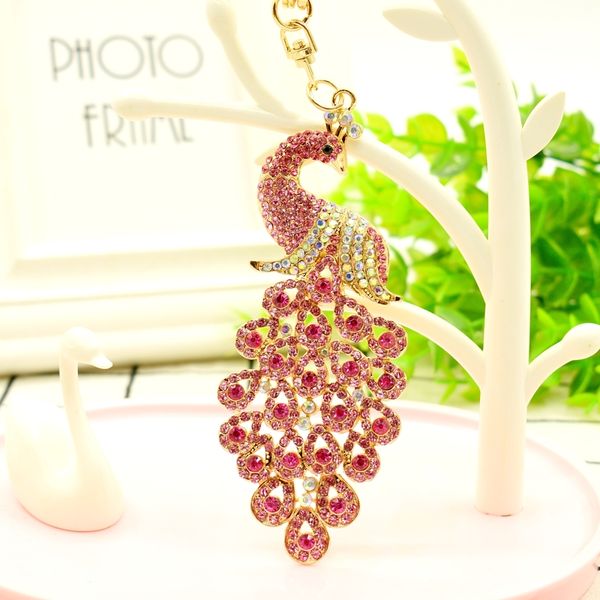 shiny crystal keychain luxury multicolor rhinestone animal peacock pendant charm shape keyring for gift, Slivery;golden
shiny crystal keychain luxury multicolor rhinestone animal peacock pendant charm shape keyring for gift, Slivery;golden