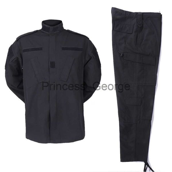 others apparel black police uniform shirt and pants tactical clothes outdoor training solider swat suits multi functional work uniform x0711, Black;white
others apparel black police uniform shirt and pants tactical clothes outdoor training solider swat suits multi functional work uniform x0711, Black;white