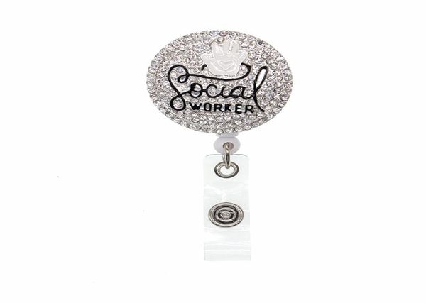 10pcs crystal social workers retractable id badge holder for gift badge reels7477536, Gray
10pcs crystal social workers retractable id badge holder for gift badge reels7477536, Gray