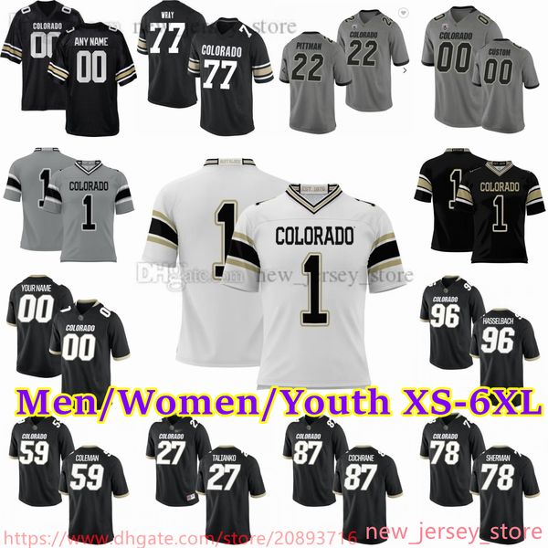 2023 custom s-6xl ncaa colorado college buffaloes football jersey hasselbach cochrane sherman talianko coleman roberts grzesiek hamilton tho, Black
2023 custom s-6xl ncaa colorado college buffaloes football jersey hasselbach cochrane sherman talianko coleman roberts grzesiek hamilton tho, Black