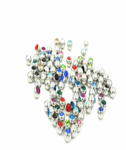 shippment 100pcs lot crystal gems ball replacement body piercing jewelry accessories for lip eyebrow tongue navel piercing6110035, Silver
shippment 100pcs lot crystal gems ball replacement body piercing jewelry accessories for lip eyebrow tongue navel piercing6110035, Silver