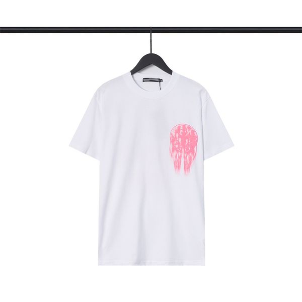 summer new men's t-shirt fashion trend designer european and american style printed personality hundred match young charm internet cele, White;black
summer new men's t-shirt fashion trend designer european and american style printed personality hundred match young charm internet cele, White;black