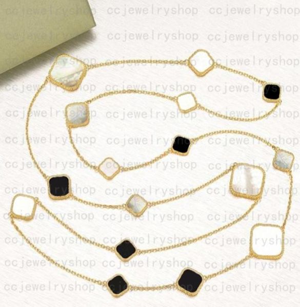 16 motifs fashion classic4four leaf clover long necklaces pendants motherofpearl stainless steel plated 18k for womengirls val9098018, Silver
16 motifs fashion classic4four leaf clover long necklaces pendants motherofpearl stainless steel plated 18k for womengirls val9098018, Silver
