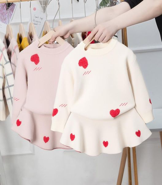 girls love hearts knitting sets spring children knitting cardiganpleated skirts 2pcs valentine039s day kids clothing a55675938360, White
girls love hearts knitting sets spring children knitting cardiganpleated skirts 2pcs valentine039s day kids clothing a55675938360, White