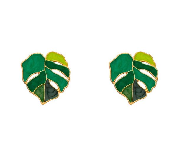 tropical plant shape green enamel leaf drop earrings monstera leaf pendant earrings for women summer party jewelry gift4190069, Golden;silver
tropical plant shape green enamel leaf drop earrings monstera leaf pendant earrings for women summer party jewelry gift4190069, Golden;silver