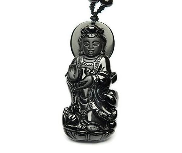 fine jewelry hand carved natural genuine obsidian kwanyin goddess bodhisattva buddha pendant necklace 4458465, Silver
fine jewelry hand carved natural genuine obsidian kwanyin goddess bodhisattva buddha pendant necklace 4458465, Silver