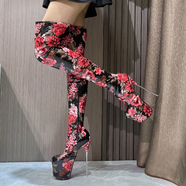 boots flower women over the knee platform ultra 19cm high heels thigh ladies nightclub fetish shoes large size 230711, Black
boots flower women over the knee platform ultra 19cm high heels thigh ladies nightclub fetish shoes large size 230711, Black