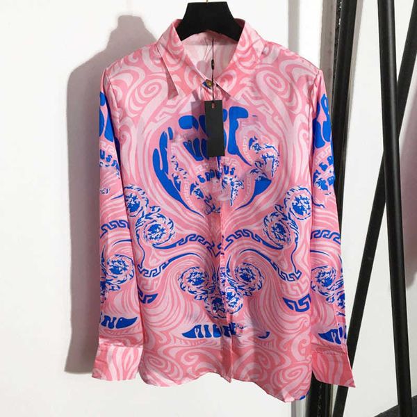 23ss high neck blouse women shirt womens designer clothing fashion new womens figure metal buckle abstract letter printing silk long sleeve, White
23ss high neck blouse women shirt womens designer clothing fashion new womens figure metal buckle abstract letter printing silk long sleeve, White