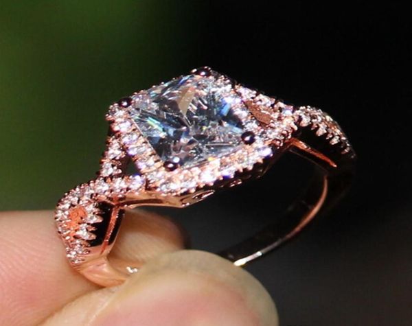 new fine women fashion jewelry princess cut 925 sterling silver simulated diamond rose gold plated wedding band rings with box4566556, Golden;silver
new fine women fashion jewelry princess cut 925 sterling silver simulated diamond rose gold plated wedding band rings with box4566556, Golden;silver