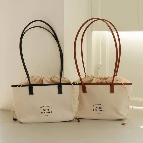 evening bags style ladies handbag simple drawstring canvas bag with letters shopping 230711
evening bags style ladies handbag simple drawstring canvas bag with letters shopping 230711