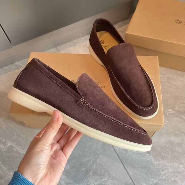 2023 summer brands men casual shoes loafers low suede leather oxfords loro-x-piana moccasins walk loafer slip on loafer rubber sole flats wi, Black
2023 summer brands men casual shoes loafers low suede leather oxfords loro-x-piana moccasins walk loafer slip on loafer rubber sole flats wi, Black