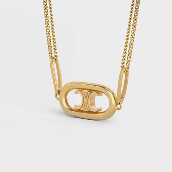 ce family's double pig nose triumphal arch series necklace for women's light luxury small crowd clavicle chain design simple and p, Silver
ce family's double pig nose triumphal arch series necklace for women's light luxury small crowd clavicle chain design simple and p, Silver