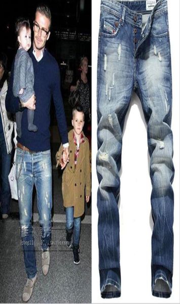 wholemen 039s hole jeans nostalgia retro slim fashion beckham jeans blue quality cotton denim brand jeans for men8675704
wholemen 039s hole jeans nostalgia retro slim fashion beckham jeans blue quality cotton denim brand jeans for men8675704