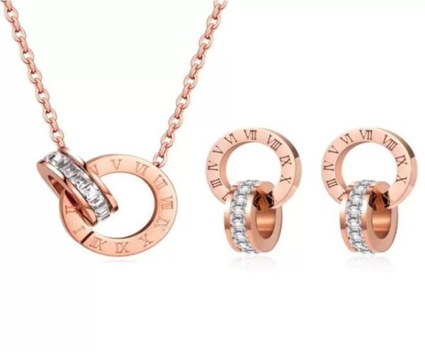 luxury elegant love numeral crystal necklace set roman numerals earrings for women fashion stainless steel pendant trend designer 2870226, Silver
luxury elegant love numeral crystal necklace set roman numerals earrings for women fashion stainless steel pendant trend designer 2870226, Silver