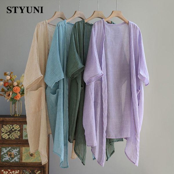 swimwear slash neck solid casual linen loose thin basic long open women's jacket coat korean fashion cardigan 2023 summer spring, White;black
swimwear slash neck solid casual linen loose thin basic long open women's jacket coat korean fashion cardigan 2023 summer spring, White;black