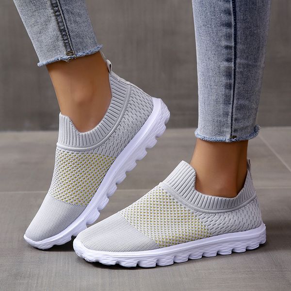 dress shoes rimocy breathable socks sneakers for women slip-on light knitting casual shoes woman comfortable non-slip flat heels sport shoes, Black
dress shoes rimocy breathable socks sneakers for women slip-on light knitting casual shoes woman comfortable non-slip flat heels sport shoes, Black
