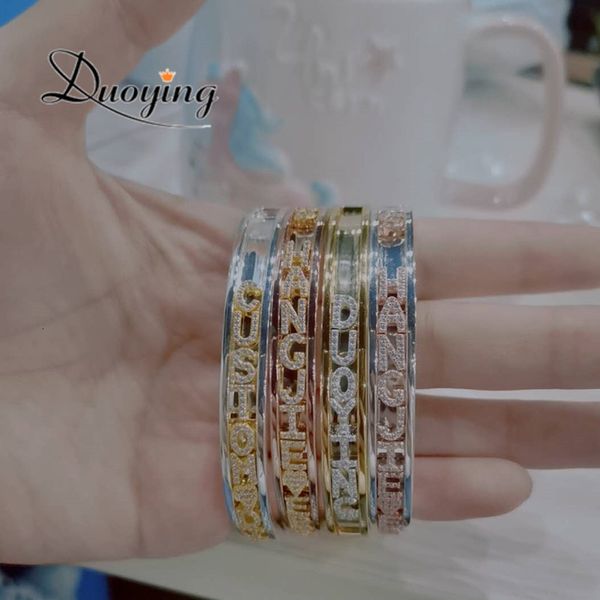 chain duoying diy slider charms bangles custom name bracelets bangle zirconia letters birth zodiac personalized 230710, Black
chain duoying diy slider charms bangles custom name bracelets bangle zirconia letters birth zodiac personalized 230710, Black