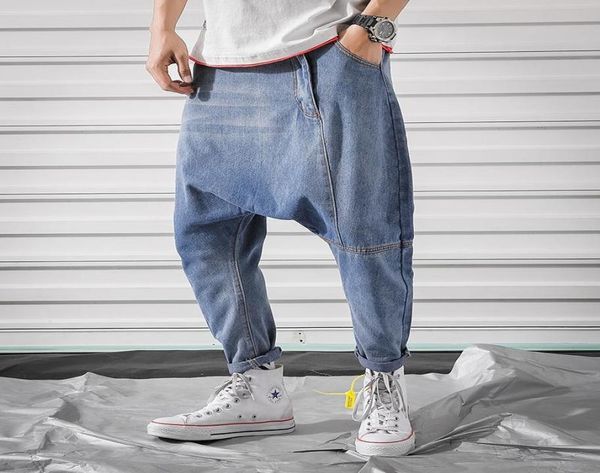men jean baggy denim harem pants classic style low crotch jeans hip hop street dance trousers plus size joggers plus size 5xl y2009163780, Blue
men jean baggy denim harem pants classic style low crotch jeans hip hop street dance trousers plus size joggers plus size 5xl y2009163780, Blue
