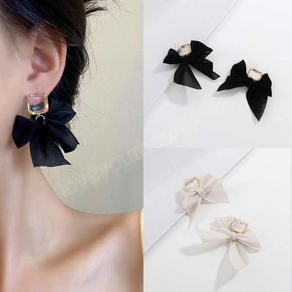 fashion jewelry korean sweet black white bowknot earrings women earrings lovely fabric lace bow vintage drop earrings gift, Silver
fashion jewelry korean sweet black white bowknot earrings women earrings lovely fabric lace bow vintage drop earrings gift, Silver