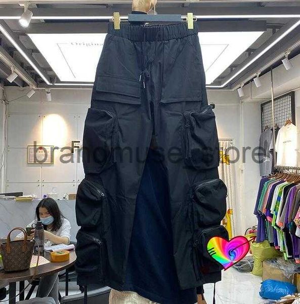 men's pants 3d multiple pockets cargo pants men women joggers drawstring zipper sweatpants track trousers embroidery j230711, Black
men's pants 3d multiple pockets cargo pants men women joggers drawstring zipper sweatpants track trousers embroidery j230711, Black