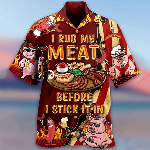 men's casual shirts men's shirt hawaiian meat print male clothing fashion short sleeve men's shirt streetwear oversized blous, White;black
men's casual shirts men's shirt hawaiian meat print male clothing fashion short sleeve men's shirt streetwear oversized blous, White;black