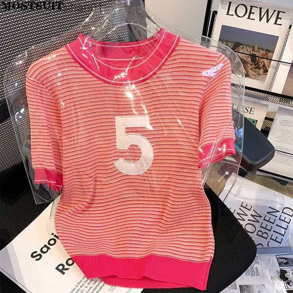 women's sweaters 2023 summer stripe knitted sweater women's short sleeve o-neck flower retro fashion women's jumping t-shirt, White;black
women's sweaters 2023 summer stripe knitted sweater women's short sleeve o-neck flower retro fashion women's jumping t-shirt, White;black
