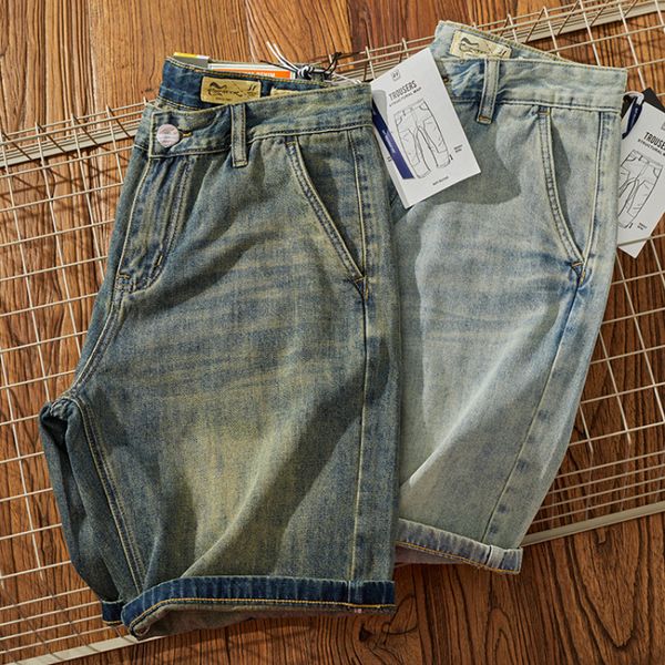 men's jeans summer american retro cityboy heavyweight denim cargo shorts fashion washed old loose straight casual 5point pants 230710, Blue
men's jeans summer american retro cityboy heavyweight denim cargo shorts fashion washed old loose straight casual 5point pants 230710, Blue