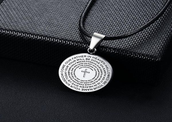 modyle 2020 new leather chain silver color cross prayer pendant necklace for man the 039s prayer catholic jewelry whole4959503
modyle 2020 new leather chain silver color cross prayer pendant necklace for man the 039s prayer catholic jewelry whole4959503