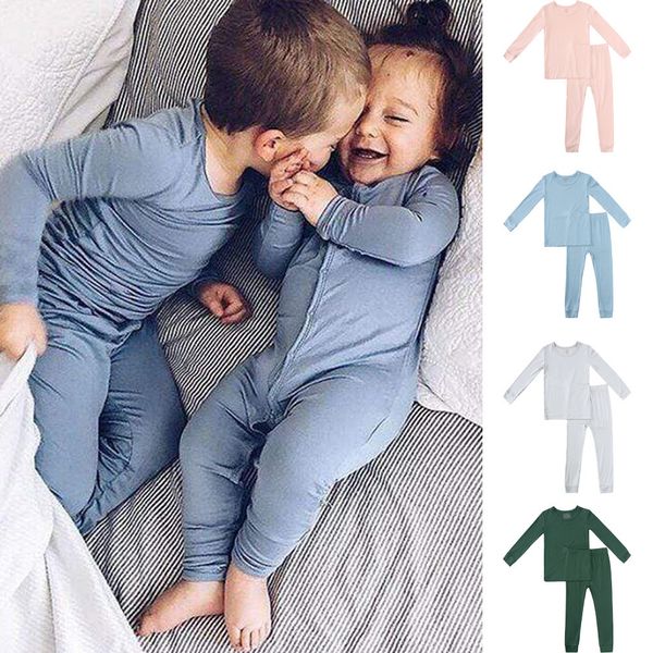 pajamas arrivals bamboo fiber toddler baby children's pajamas sets suit for girls solid long sleeve ants boys sleepwear 230710, Blue;red
pajamas arrivals bamboo fiber toddler baby children's pajamas sets suit for girls solid long sleeve ants boys sleepwear 230710, Blue;red