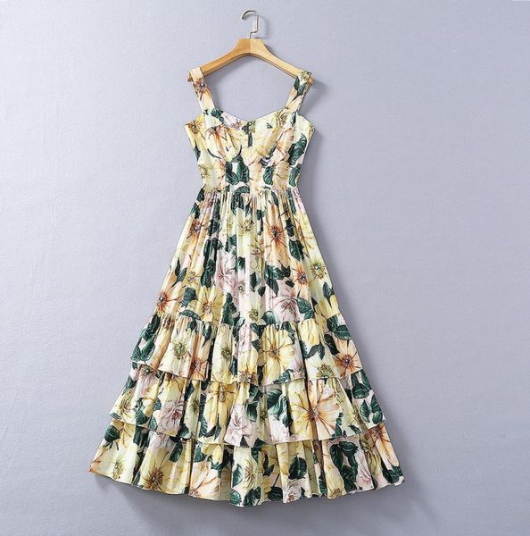 european and american women039s clothing 2021 new style for spring condole belt floral print fashion cake dress9133835, Black;gray
european and american women039s clothing 2021 new style for spring condole belt floral print fashion cake dress9133835, Black;gray