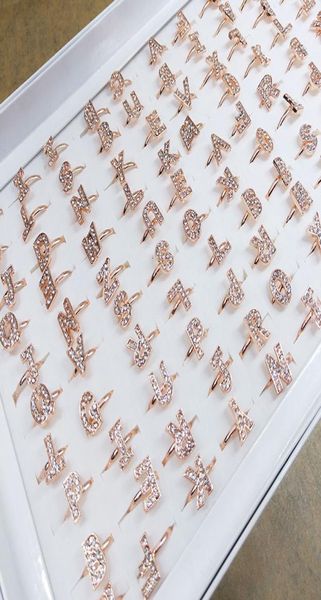 50pcslot multicolor simple band metal adjustable opening letter diamond rings for women fashion wedding jewelry party gifts mix s7284646, Silver
50pcslot multicolor simple band metal adjustable opening letter diamond rings for women fashion wedding jewelry party gifts mix s7284646, Silver