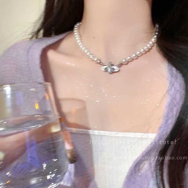 empress dowager saturn pearl necklace light luxury small crowd clavicle chain female summer high grade elegance choker neckchain accessories, Silver
empress dowager saturn pearl necklace light luxury small crowd clavicle chain female summer high grade elegance choker neckchain accessories, Silver