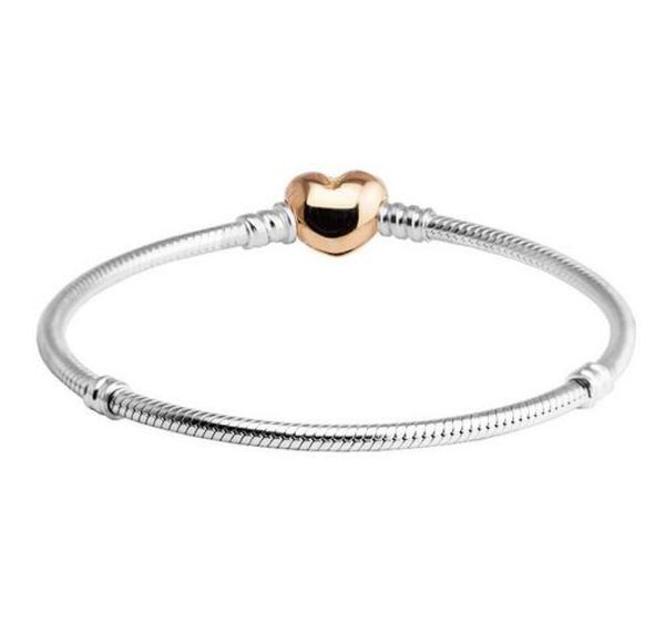 fits pandora beads rose golden heart clasp snake chain silver bracelets for women and men jewelry diy original silver 925 charms b5417853, Golden;silver
fits pandora beads rose golden heart clasp snake chain silver bracelets for women and men jewelry diy original silver 925 charms b5417853, Golden;silver