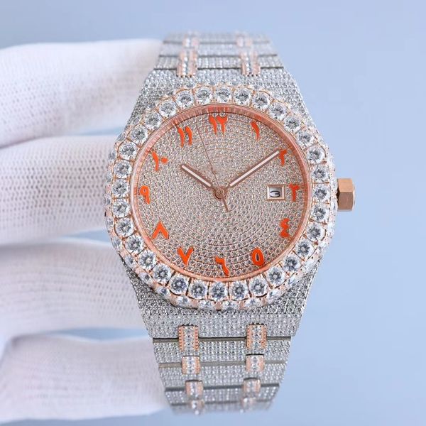 50th anniversary full star diamond watch automatic sports leisure steel to create sapphire mirror hand full diamond restore full diamond eff, Slivery;brown
50th anniversary full star diamond watch automatic sports leisure steel to create sapphire mirror hand full diamond restore full diamond eff, Slivery;brown