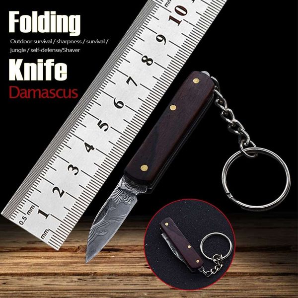 new tacticalnew damascus mini blade keyring knife dalbergia wood handle outdoor edc small knife hiking pocket knife gadget camping knife
new tacticalnew damascus mini blade keyring knife dalbergia wood handle outdoor edc small knife hiking pocket knife gadget camping knife