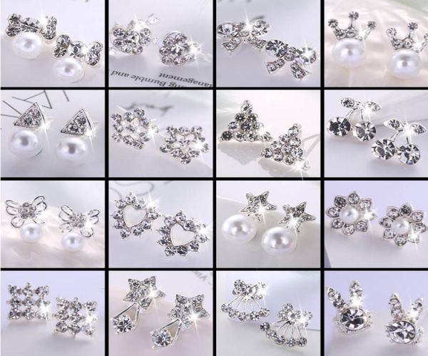 50pcslot pearl diamond silver color heart love earrings back ear studs for women fashion jewelry mix style whole2446673, White
50pcslot pearl diamond silver color heart love earrings back ear studs for women fashion jewelry mix style whole2446673, White
