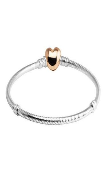 fits pandora beads rose golden heart clasp snake chain silver bracelets for women and men jewelry diy original silver 925 charms b2663844, Golden;silver
fits pandora beads rose golden heart clasp snake chain silver bracelets for women and men jewelry diy original silver 925 charms b2663844, Golden;silver