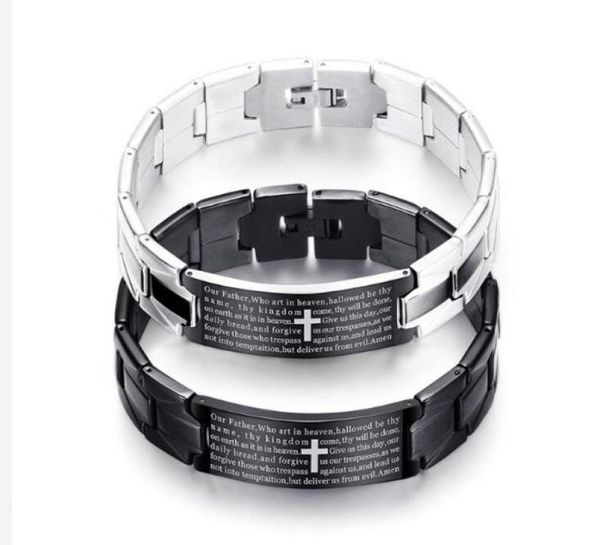 titanium steel black cross bracelet english bible lord039s prayer charms cuff inlaid magnet bracelet for men couples gift jewel7383523
titanium steel black cross bracelet english bible lord039s prayer charms cuff inlaid magnet bracelet for men couples gift jewel7383523