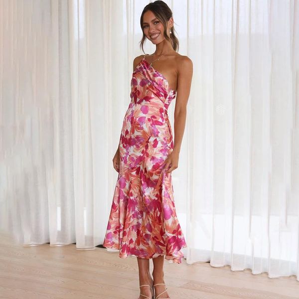 swimwear elegant oblique shoulder pleated floral print spaghetti dresses for women 2023 backless strape summer midi dress vestidos, White;black
swimwear elegant oblique shoulder pleated floral print spaghetti dresses for women 2023 backless strape summer midi dress vestidos, White;black