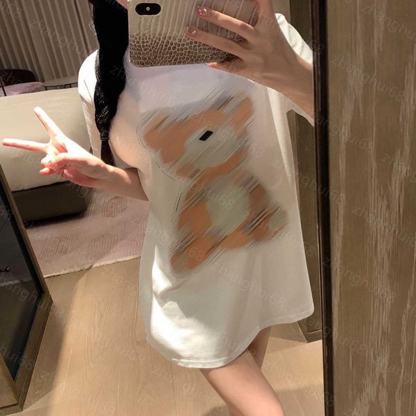 23ss womens designer clothing tee womens t-shirt round neck pure cotton plaid print bear sticky diamond short sleeve t-shirt womens clothes, White
23ss womens designer clothing tee womens t-shirt round neck pure cotton plaid print bear sticky diamond short sleeve t-shirt womens clothes, White