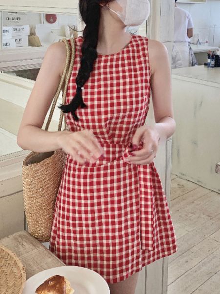 basic casual dresses summer red princess plaid dres strappy vintage party mini dress female korean fashion sweet strap 2023 230710, Black;gray
basic casual dresses summer red princess plaid dres strappy vintage party mini dress female korean fashion sweet strap 2023 230710, Black;gray