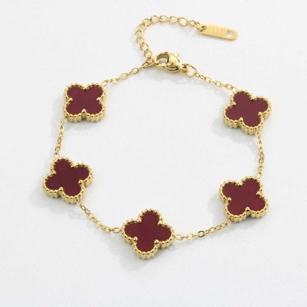 van clover bracelet designer fourleaf clover titanium steel colorless bracelet net red ladies 18k bracelet gift, Golden;silver
van clover bracelet designer fourleaf clover titanium steel colorless bracelet net red ladies 18k bracelet gift, Golden;silver
