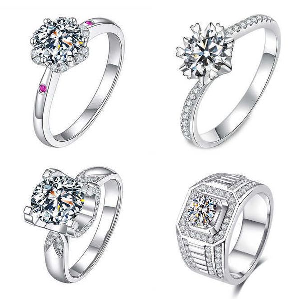 original new tiktok kwai online red broadcast hearts and arrows zircon imitation moissanite ring six claw wedding for women men, Silver
original new tiktok kwai online red broadcast hearts and arrows zircon imitation moissanite ring six claw wedding for women men, Silver