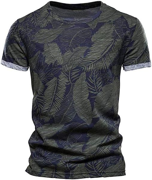 men's crew neck t-shirts short sleeve casual tees leaves printed short sleeves, White;black
men's crew neck t-shirts short sleeve casual tees leaves printed short sleeves, White;black