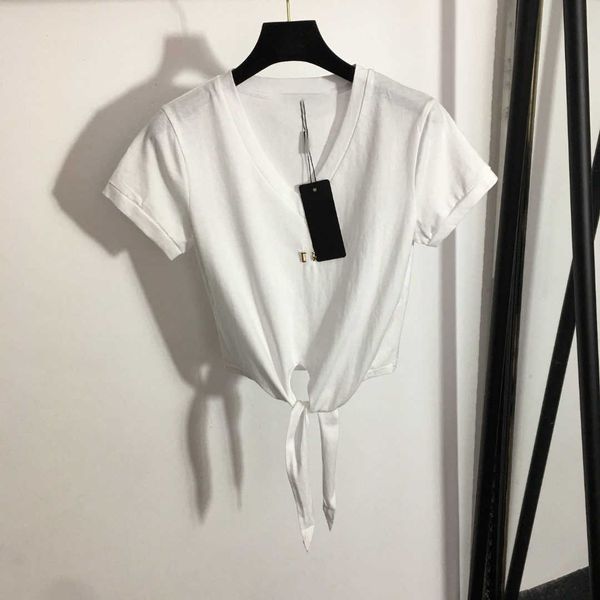 23ss tee womens t-shirt womens designer clothing simple and casual lace up waist short open button short sleeve small v-neck t-shirt women c, White
23ss tee womens t-shirt womens designer clothing simple and casual lace up waist short open button short sleeve small v-neck t-shirt women c, White