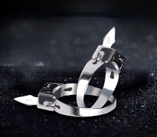 stainless steel ring geometrically simple hidden blade self defense adjustable open ring silver couple titanium steel ring9907020, Golden;silver
stainless steel ring geometrically simple hidden blade self defense adjustable open ring silver couple titanium steel ring9907020, Golden;silver